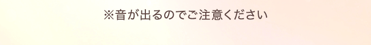 音が出るのでご注意ください