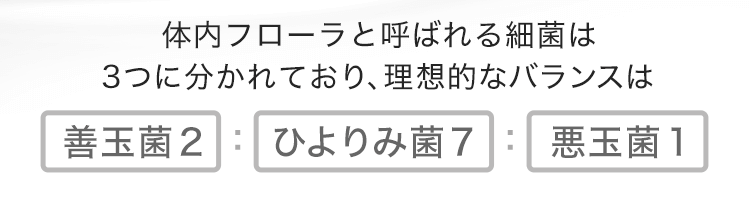 理想的な細菌バランス
