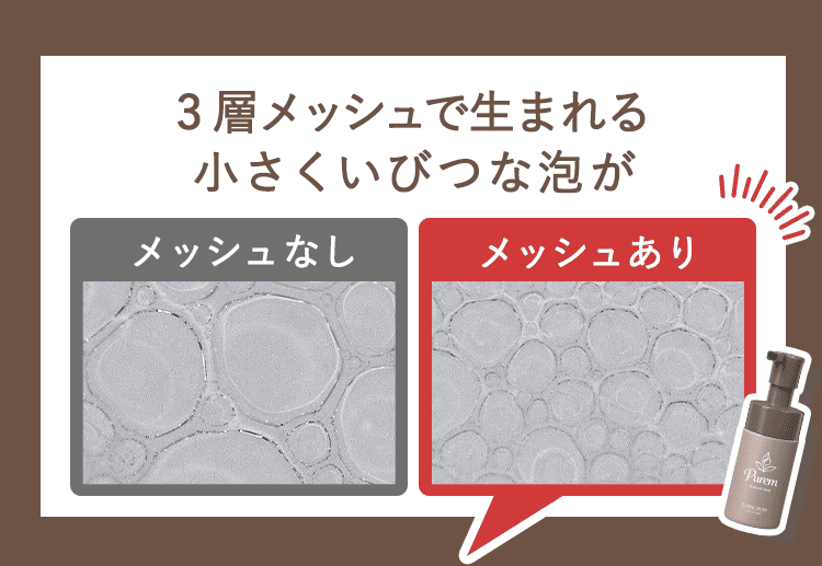 小さな歪な泡が