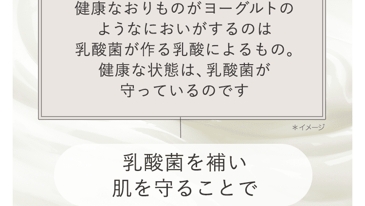 乳酸菌が守っている