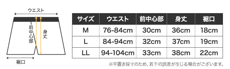サイズ表